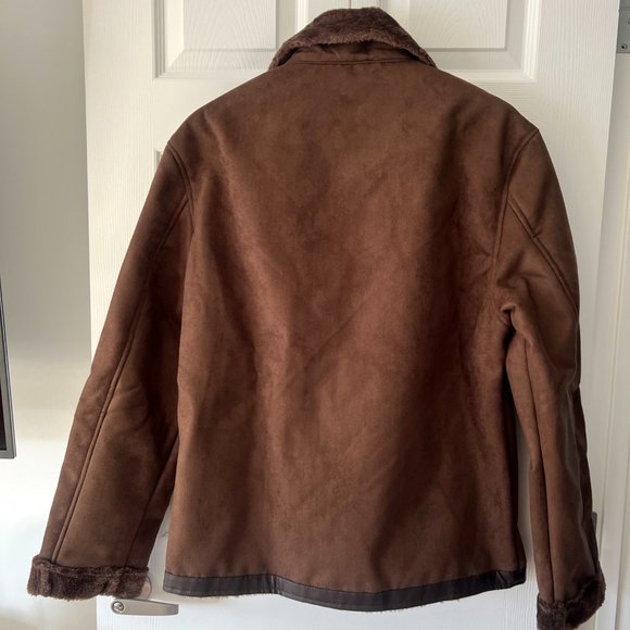 Superlative Fashion Brand Ultrasuede/Faux Fur Bomber Jacket! - Picture 8 of 16